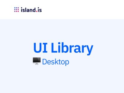 island.is UI Library for desktop 桌面UI kit .fig素材下载