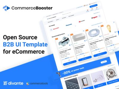 CommerceBooster  B2B UI 设计提供&设计模板 .fig素材下载