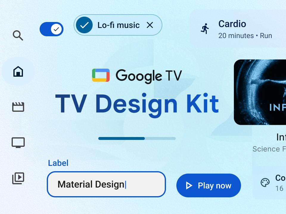 Google TV design kit .fig素材下载