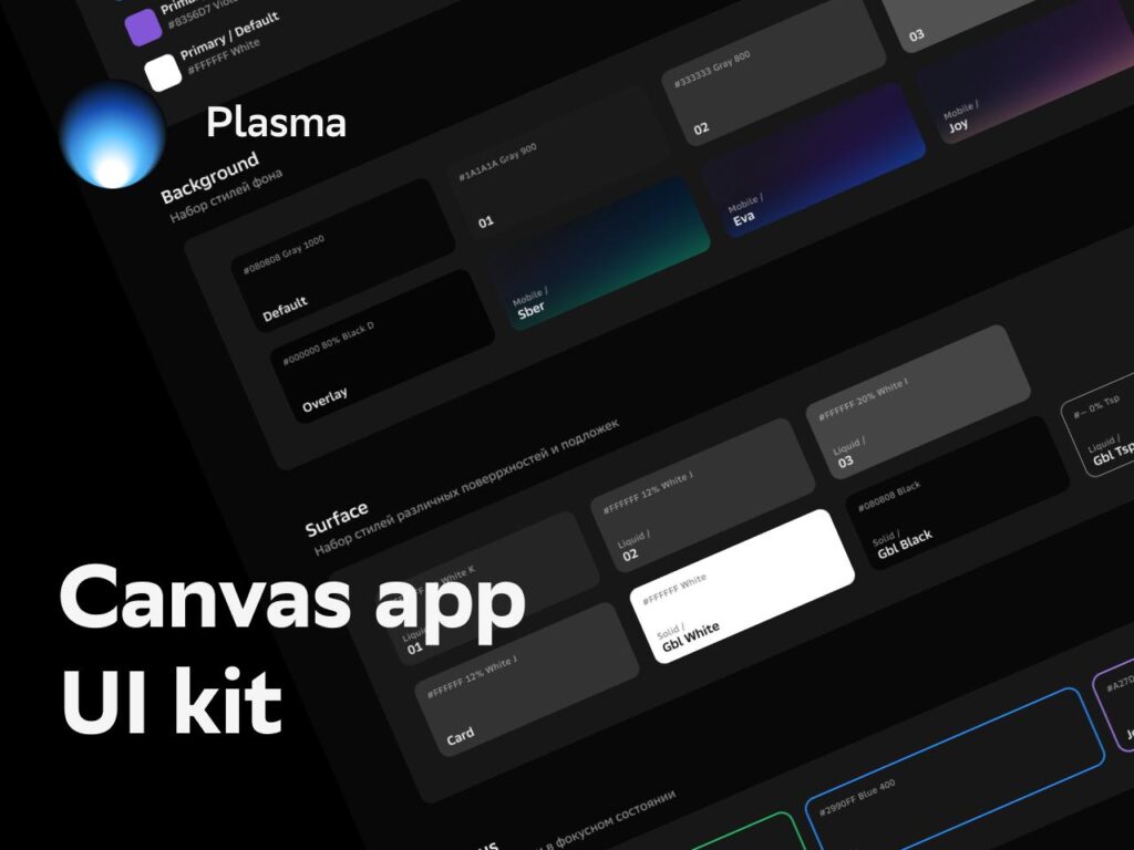 Canvas app ui kit .fig素材下载