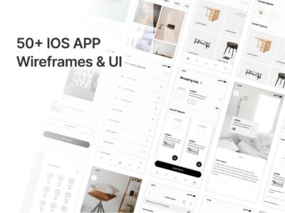 50+ IOS app 线框图 & ui .fig素材下载