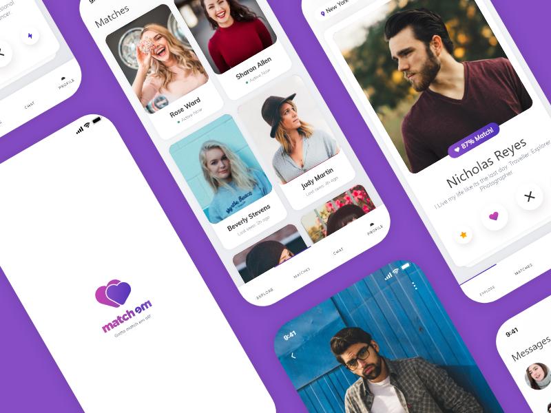 约会app ui matchem .sketch素材下载
