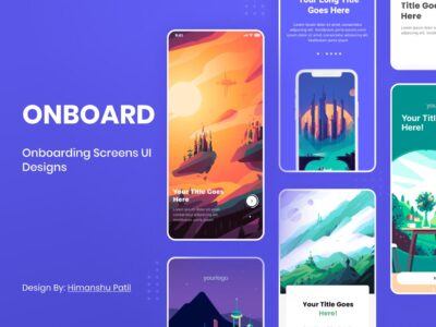 app onboarding ui 版式设计模板 .fig素材下载