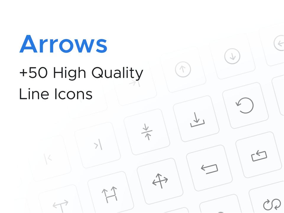 50+高品质箭头图标 .fig素材下载