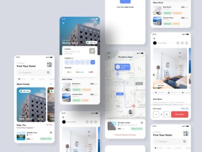 成套酒店预定app ui .fig素材下载