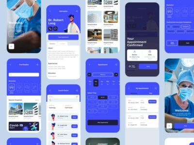 医疗健康app ui Medea  .xd素材下载