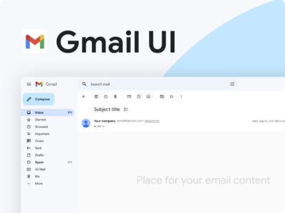 Gmail 收件箱ui .fig素材下载