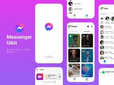 Messenger App ui .fig素材下载