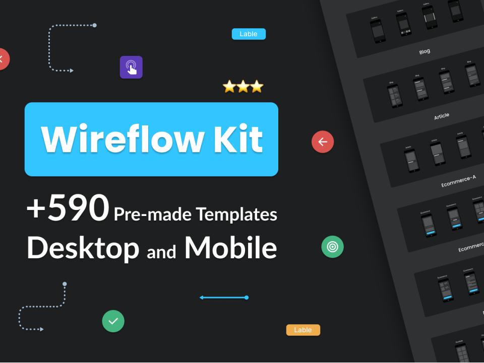 Wireflow kit 流程图工具包 .fig素材下载