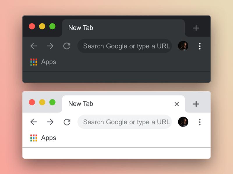 Google Chrome Mockup Sketch 素材下载