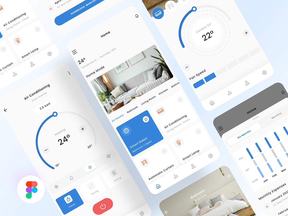 智能家居app ui .fig素材下载