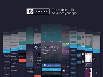 APP UI kit Breathe UI下载