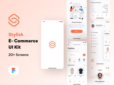 Stylish服装电商app ui .fig素材下载