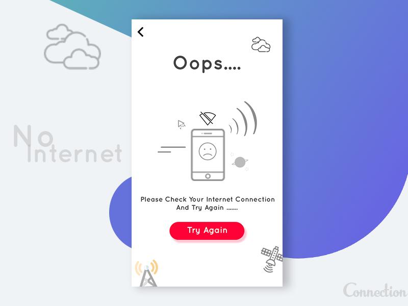 app 断网、联网成功界面.psd下载
