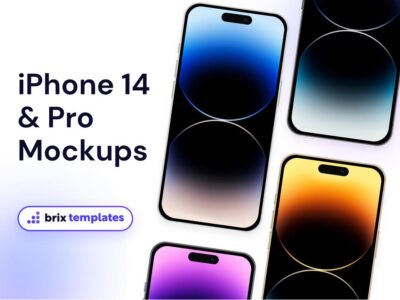 iphone 14 & iPhone 14 pro正面样机 mockup .fig素材下载