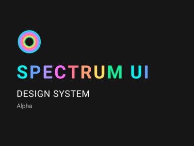 Spectrum UI设计系统 .fig素材下载