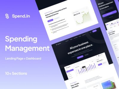 SaaS Landing Page & Design System 落地页模板&设计系统 .fig素材下载