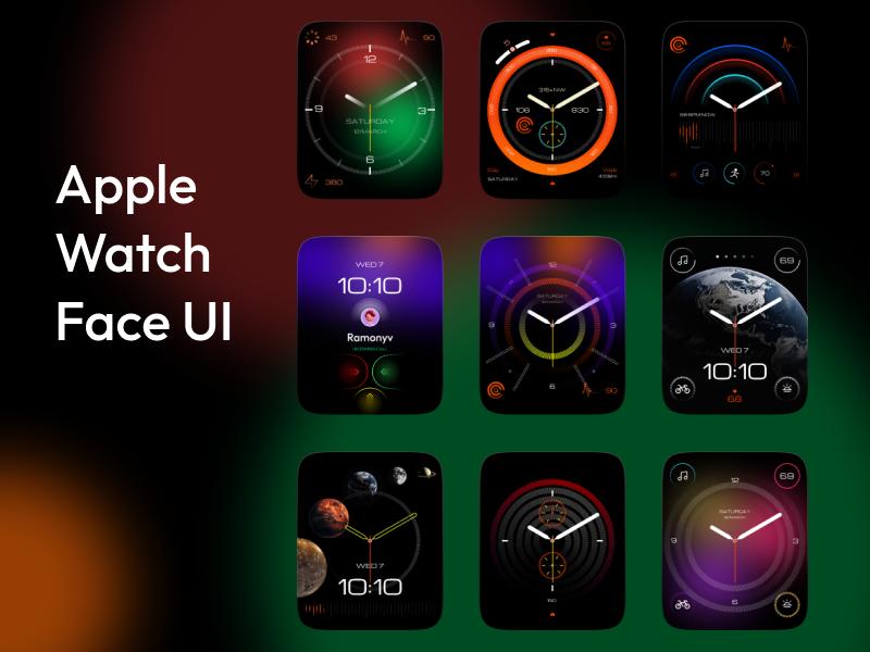 10个 Apple Watch Face UI表面 .fig素材下载