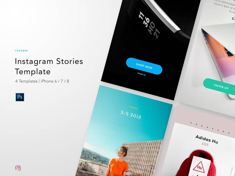 Instagram Story Template .psd下载