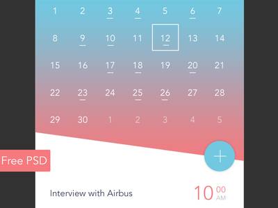 app 日历界面设计下载