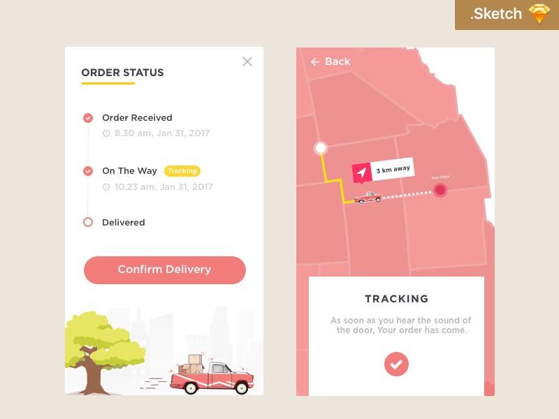 app 订单状态页面 sketch下载