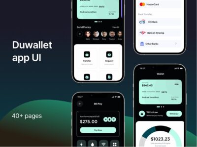 Duwallet 金融支付钱包app ui .fig素材下载