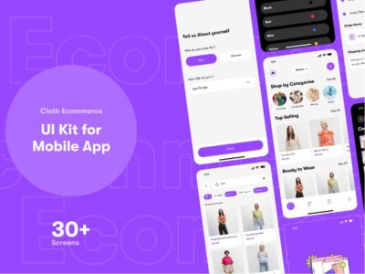 服装电商app ui .fig素材下载