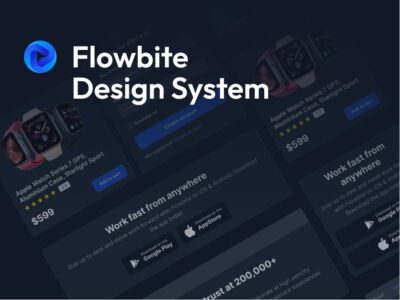 Flowbite Design System ui设计系统 .fig素材下载