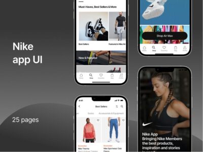 鞋类电商Nike app ui .fig素材下载