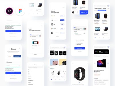 数码电商app ui .xd .fig素材下载