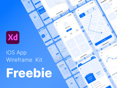 app线框图Wireframe Kit for iOS Apps .xd素材下载