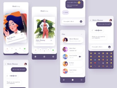 类似探探的约会app ui .sketch素材下载