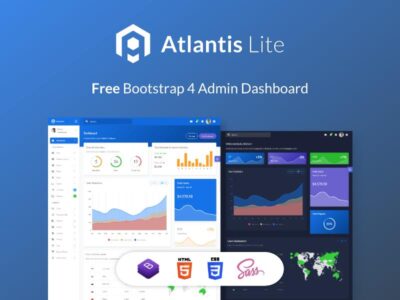 Atlantis lite bootstrap 4 管理后台仪表盘模板 .html下载