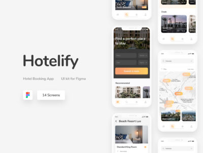 酒店app ui hotelify  .fig素材下载