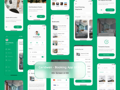 Ceridwen 成套酒店预订APP ui .fig素材下载