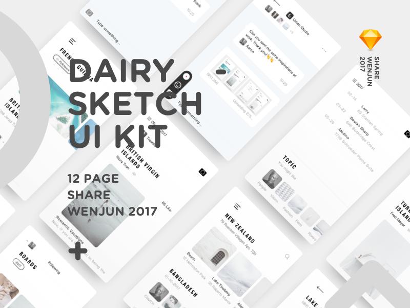 Dairy UI Kit Freebie