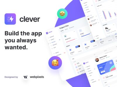 webpixels 出品dashboard ui kit 后台设计全套组件 .fig素材下载