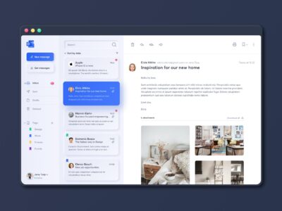 outlook 邮箱UI redesign .fig素材下载