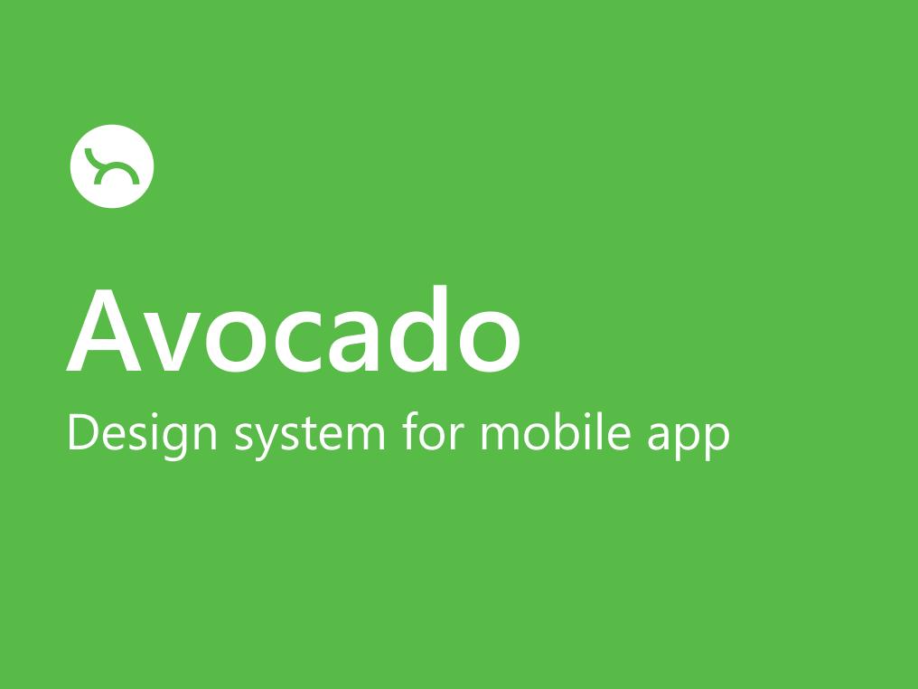 Avocado app ui设计系统 .fig素材下载