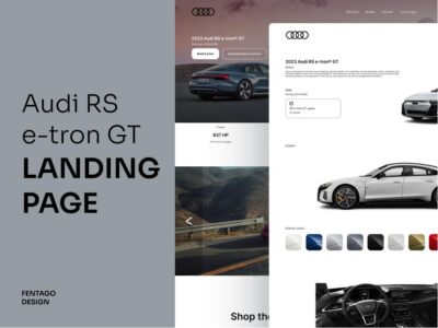 2023 Audi RS e-tron® GT 网站落地页Landing Page .fig素材下载