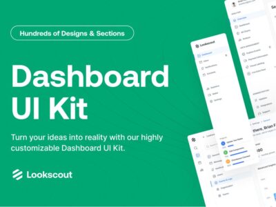 Lookscout 多用途成套dashboard ui & 设计系统 .fig素材下载