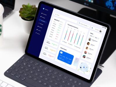 网站后台dashboard & ipad mockup样机 .fig .psd素材下载