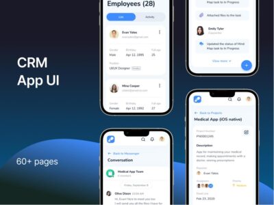 成套CRM app ui .fig素材下载