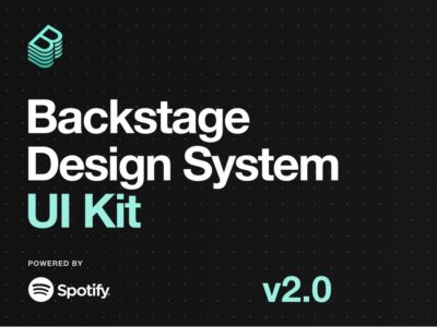 Backstage Design System web ui设计系统 .fig素材下载