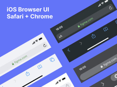 ios 浏览器（chrome & safari）、键盘UI .fig素材下载