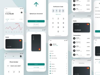 成套手机银行app ui .xd素材下载