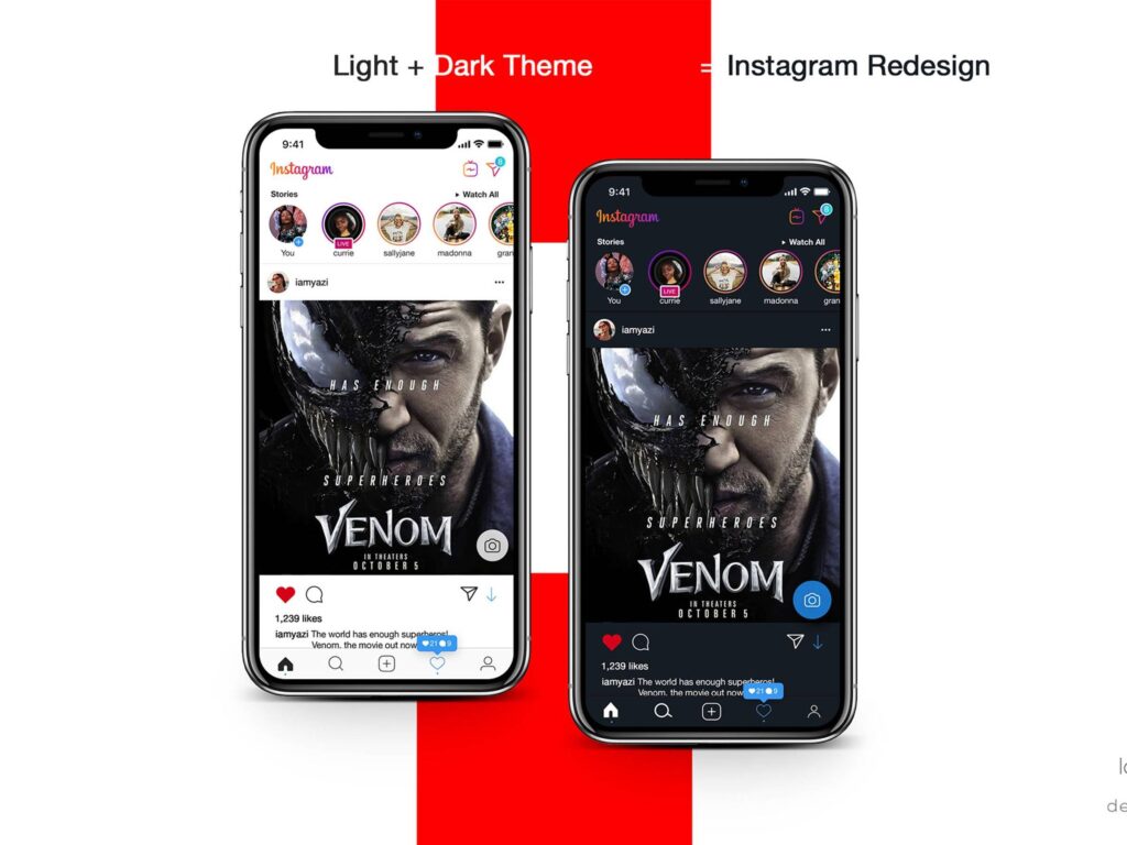 Instagram Redesign UI .psd下载