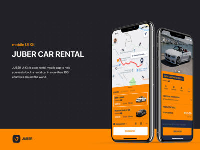 租车app Juber ui .sketch素材下载
