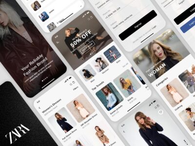 Zara App ui Redesign .xd素材下载