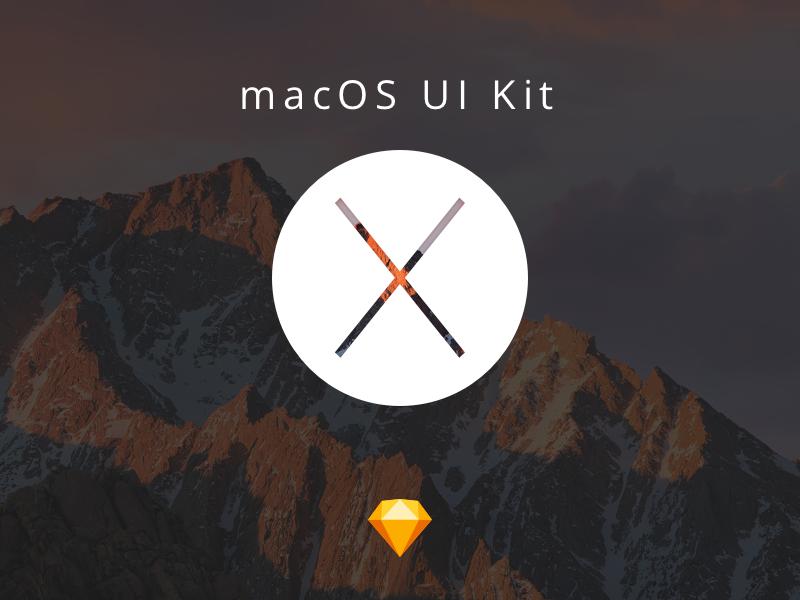 macOS UI Kit sketch下载